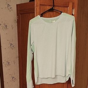 Light Green Long Sleeve Top